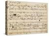 Handwritten Score for Herzliebster Jesu, Chorale Prelude No 2-Johannes Brahms-Stretched Canvas