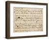 Handwritten Score for Herzliebster Jesu, Chorale Prelude No 2-Johannes Brahms-Framed Giclee Print