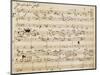 Handwritten Score for Herzliebster Jesu, Chorale Prelude No 2-Johannes Brahms-Mounted Giclee Print