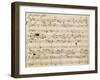 Handwritten Score for Herzliebster Jesu, Chorale Prelude No 2-Johannes Brahms-Framed Giclee Print