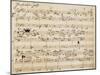 Handwritten Score for Herzliebster Jesu, Chorale Prelude No 2-Johannes Brahms-Mounted Giclee Print