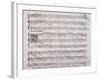 Handwritten Score for Madrigalesque Songs and Chamber Arias for Two, Three and Four Voices-Benedetto Marcello-Framed Giclee Print