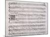 Handwritten Score for Madrigalesque Songs and Chamber Arias for Two, Three and Four Voices-Benedetto Marcello-Mounted Giclee Print