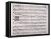 Handwritten Score for Madrigalesque Songs and Chamber Arias for Two, Three and Four Voices-Benedetto Marcello-Framed Stretched Canvas