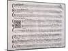 Handwritten Score for Madrigalesque Songs and Chamber Arias for Two, Three and Four Voices-Benedetto Marcello-Mounted Giclee Print