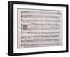 Handwritten Score for Madrigalesque Songs and Chamber Arias for Two, Three and Four Voices-Benedetto Marcello-Framed Premium Giclee Print
