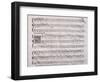 Handwritten Score for Madrigalesque Songs and Chamber Arias for Two, Three and Four Voices-Benedetto Marcello-Framed Giclee Print