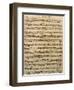 Handwritten Score for Mass in B Minor, BWV 232-Johann Sebastian Bach-Framed Giclee Print