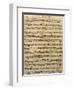 Handwritten Score for Mass in B Minor, BWV 232-Johann Sebastian Bach-Framed Giclee Print