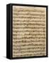 Handwritten Score for Mass in B Minor, BWV 232-Johann Sebastian Bach-Framed Stretched Canvas