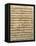 Handwritten Score for Mass in B Minor, BWV 232-Johann Sebastian Bach-Framed Stretched Canvas