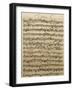 Handwritten Score for Mass in B Minor, BWV 232-Johann Sebastian Bach-Framed Giclee Print