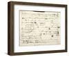 Handwritten Score for Mazurka in F Minor, Opus 68, No 4, 1849-Frederic Chopin-Framed Giclee Print