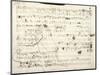 Handwritten Score for Mazurka in F Minor, Opus 68, No 4, 1849-Frederic Chopin-Mounted Giclee Print