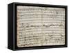 Handwritten Score for Oratorio Deborah-Franz Joseph Haydn-Framed Stretched Canvas