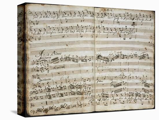 Handwritten Score for Oratorio Deborah-Franz Joseph Haydn-Stretched Canvas