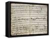Handwritten Score for Oratorio Deborah-Franz Joseph Haydn-Framed Stretched Canvas
