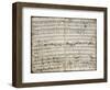 Handwritten Score for Oratorio Deborah-Franz Joseph Haydn-Framed Giclee Print