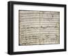 Handwritten Score for Oratorio Deborah-Franz Joseph Haydn-Framed Giclee Print