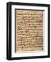 Handwritten Score for Rhapsody, Opera 53, 1869-null-Framed Giclee Print