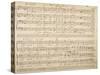 Handwritten Score for Zur Vermuhlungsfeier-Anton Bruckner-Stretched Canvas