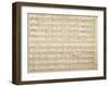 Handwritten Score for Zur Vermuhlungsfeier-Anton Bruckner-Framed Giclee Print