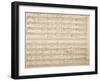 Handwritten Score for Zur Vermuhlungsfeier-Anton Bruckner-Framed Giclee Print