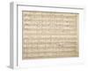 Handwritten Score for Zur Vermuhlungsfeier-Anton Bruckner-Framed Giclee Print