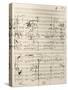 Handwritten Score of Cunning Little Vixen-Leos Janacek-Stretched Canvas