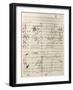 Handwritten Score of Cunning Little Vixen-Leos Janacek-Framed Giclee Print