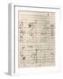 Handwritten Score of Cunning Little Vixen-Leos Janacek-Framed Giclee Print