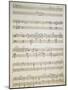 Handwritten Score of Prologue of Satanic Rhapsody-Pietro Mascagni-Mounted Giclee Print