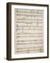 Handwritten Score of Satanic Rhapsody, 1915-Pietro Mascagni-Framed Giclee Print