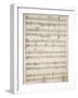 Handwritten Score of Satanic Rhapsody, 1915-Pietro Mascagni-Framed Giclee Print