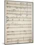 Handwritten Score of Satanic Rhapsody, 1915-Pietro Mascagni-Mounted Giclee Print