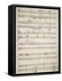 Handwritten Score of Satanic Rhapsody, 1915-Pietro Mascagni-Framed Stretched Canvas