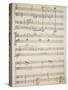 Handwritten Score of Satanic Rhapsody, 1915-Pietro Mascagni-Stretched Canvas