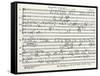 Handwritten Score-Arnold Schoenberg-Framed Stretched Canvas