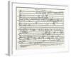 Handwritten Score-Arnold Schoenberg-Framed Giclee Print