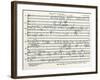 Handwritten Score-Arnold Schoenberg-Framed Giclee Print