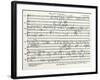 Handwritten Score-Arnold Schoenberg-Framed Giclee Print