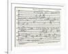 Handwritten Score-Arnold Schoenberg-Framed Giclee Print