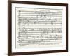 Handwritten Score-Arnold Schoenberg-Framed Giclee Print