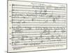 Handwritten Score-Arnold Schoenberg-Mounted Giclee Print