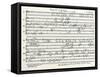 Handwritten Score-Arnold Schoenberg-Framed Stretched Canvas