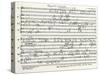 Handwritten Score-Arnold Schoenberg-Stretched Canvas