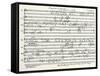 Handwritten Score-Arnold Schoenberg-Framed Stretched Canvas