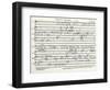 Handwritten Score-Arnold Schoenberg-Framed Giclee Print