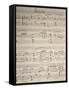 Handwritten Sheet Music for Cavalleria Rusticana-null-Framed Stretched Canvas