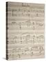 Handwritten Sheet Music for Cavalleria Rusticana-null-Stretched Canvas